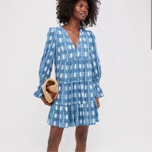 NWT Tuckernuck Pomander Place Blue Ikat Dress